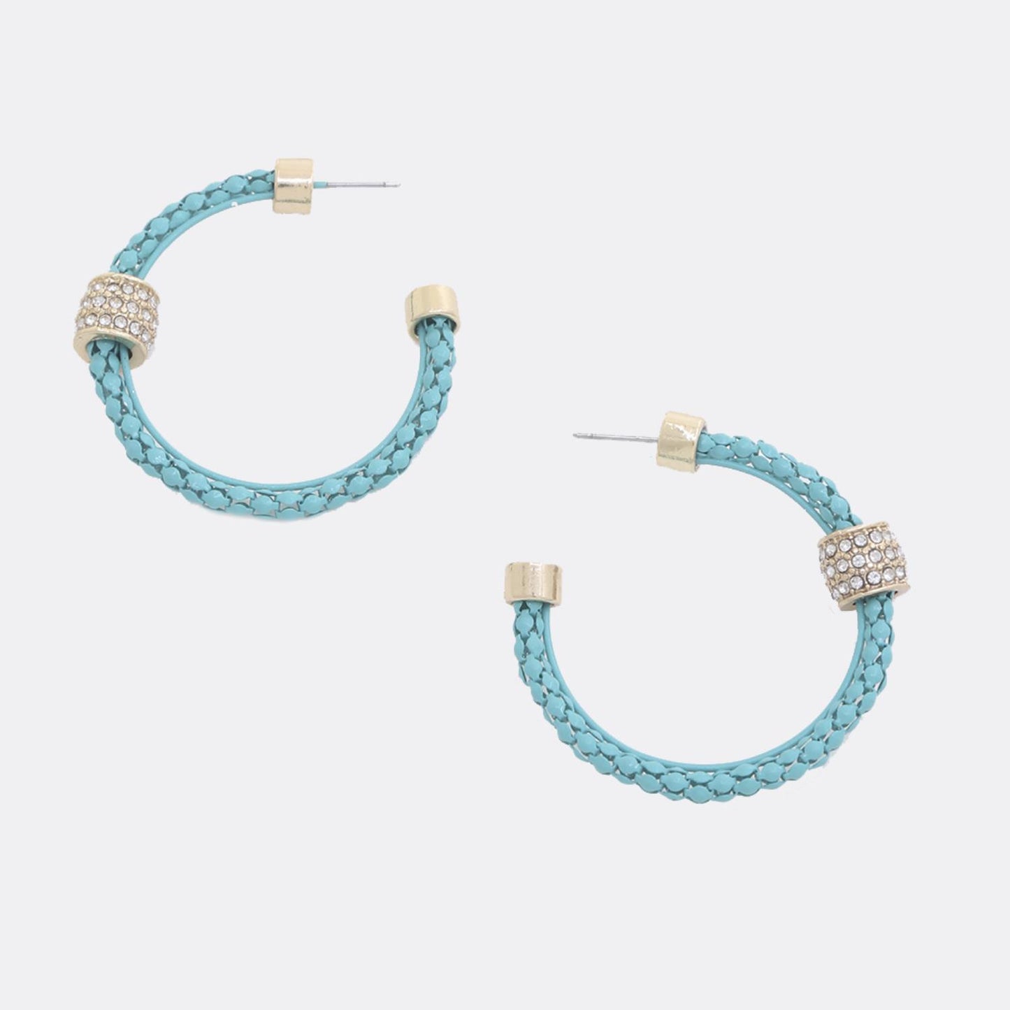 Color Texture Hoop Earring